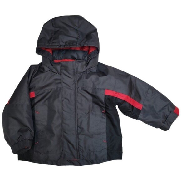 Toddler Boy 12mo Circo Red and Black 3-in-1 Reversable Winter Fleece Wind Jacket - Picture 1 of 12